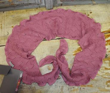 Preview: Minischal, Halstuch Daisy Cassis von Invero Merino, reine Merinowolle